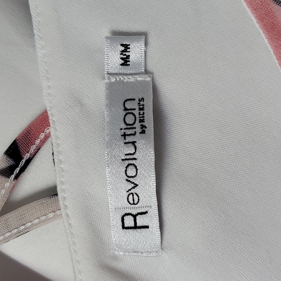 Flowered Stretch Blouse with Criss-cross Back - Picture 3 of 10